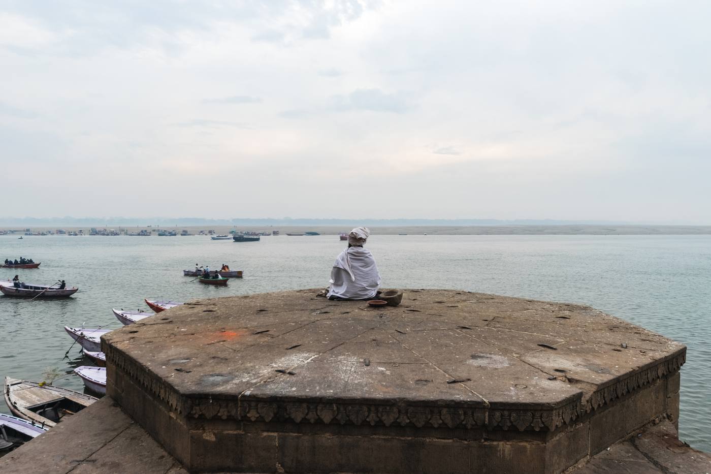Meditation by the Ganga