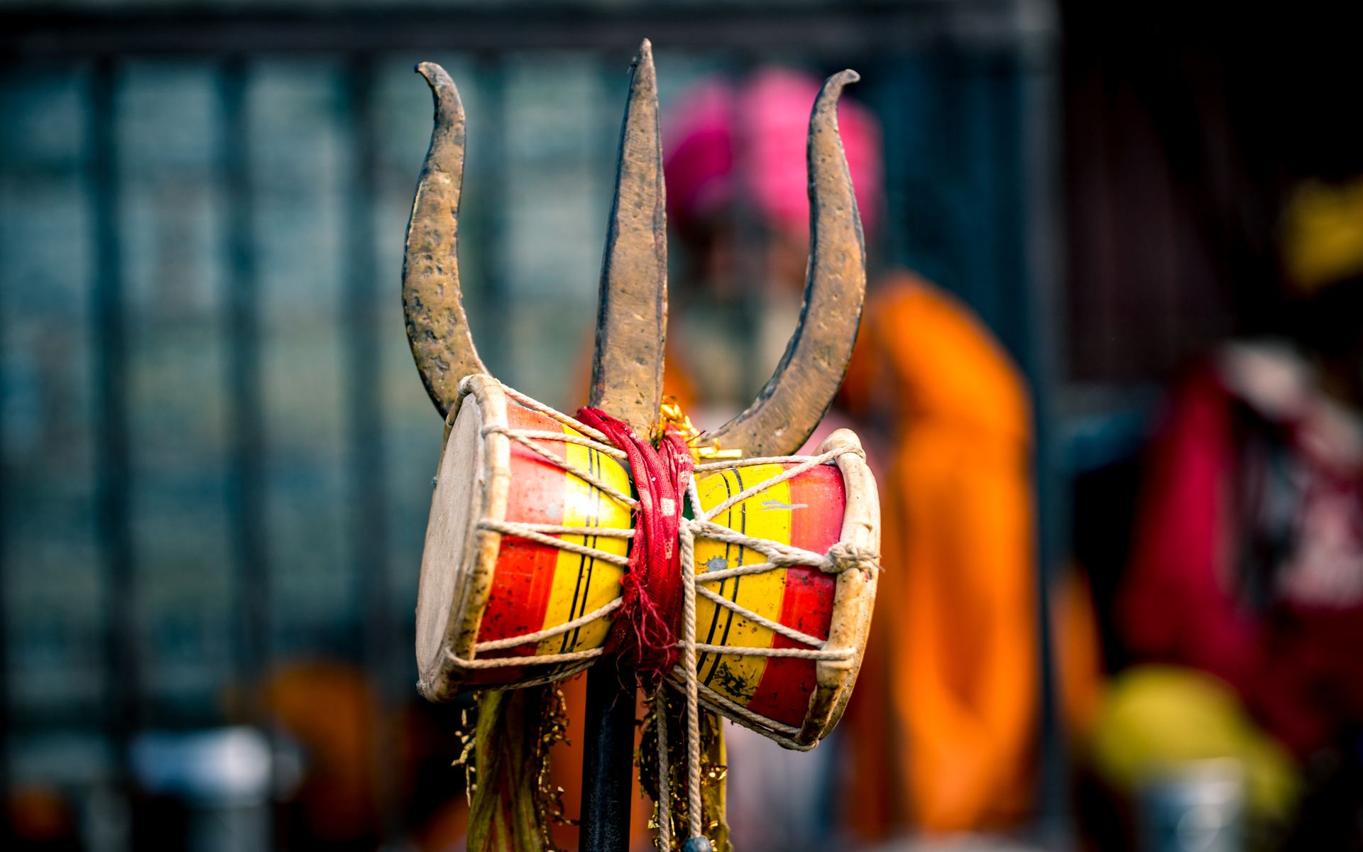 Trishul and damru — symbols of Shiva